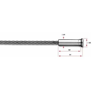 Terminale testa svasata per fune d. 5mm aisi 316