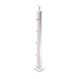 Montante quadro 40x40x2 mm AISI 316 satinato 960 mm