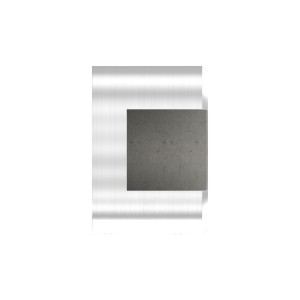 Raccordo tubo scannalato Ø48,3 mm a muro AISI 316

