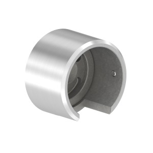 Raccordo tubo scannalato Ø48,3 mm a muro AISI 316
