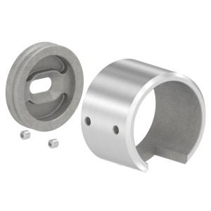 Raccordo tubo scannalato 48,3 mm attacco muro sinistro