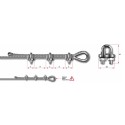 Morsetto ad archetto per fune d. 4mm AISI 316