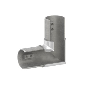 Raccordo orizzontale 90° tubo sagomato 60,3x1,5mm