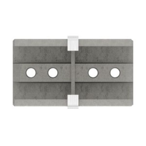 Raccordo diritto per tubo quadro AISI 316 satinato