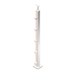 Montante quadro 40x40x2 mm AISI 304 satinato 960 mm