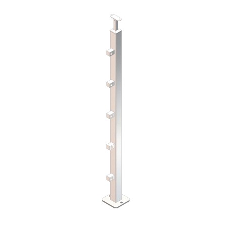 Montante quadro 40x40x2 mm AISI 304 satinato 1050 mm