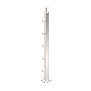 Montante quadro 40x40x2 mm AISI 304 satinato 1050 mm