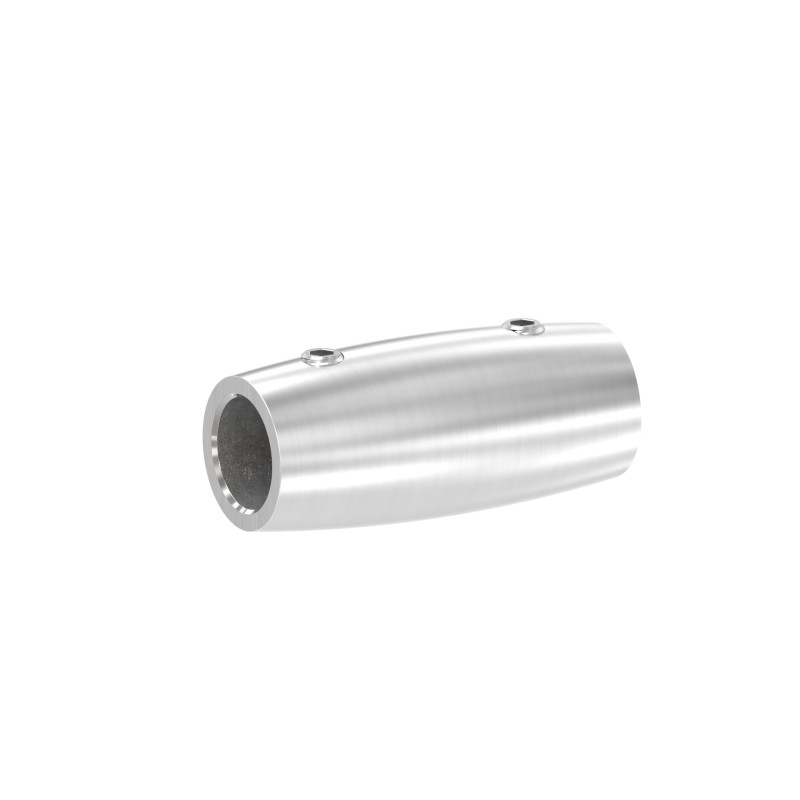 Raccordo per tondino 12 mm in AISI 304 satinato