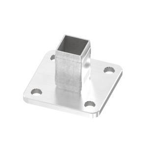 Piastra a pavimento 100x100 mm da incollare per tubo (IN108-026)