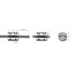 Anello di serraggio per fune d. 5mm aisi 316