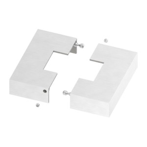 Piastra di copertura smontabile 109x109 AISI 304 sat.