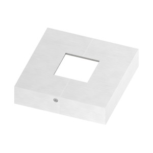 Piastra di copertura smontabile 109x109 AISI 304 sat.