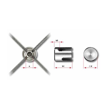 Serrafune per fune d. 3mm aisi 316