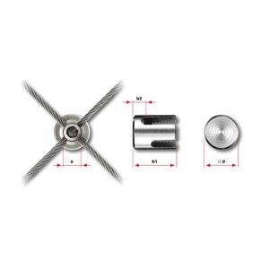 Serrafune per fune d. 4mm aisi 316