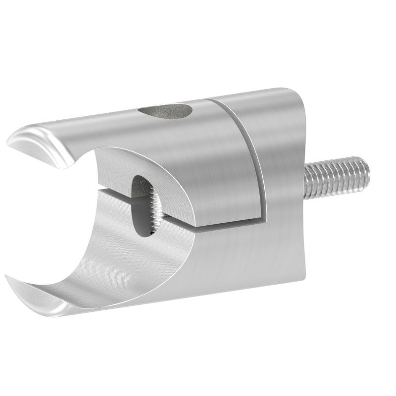 Supporto profilo lamiera tonda AISI 304 per tubo 42,4mm