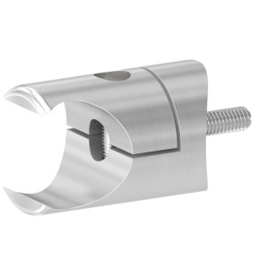 Supporto profilo lamiera tonda AISI 304 per tubo 42,4mm