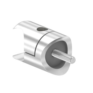 Supporto profilo lamiera tonda AISI 304 per tubo 42,4mm