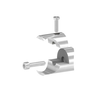 Supporto profilo lamiera tonda AISI 304 per tubo 42,4mm