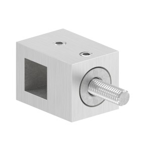 Supporto profilo 12x12 mm diritto in AISI 304 sat.