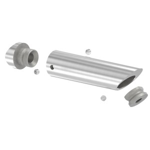 Distanziatore 45° per maniglione Ø33,7 AISI 304 sat.