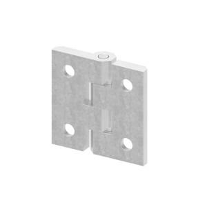 Cerniera 40x40 mm AISI 316 satinato con fori M5
