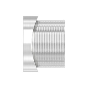 Bussola filettata per tubo 42,4 mm AISI 304 satinato