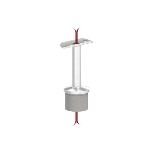 Sostegno corrimano LED con perno fisso AISI 304