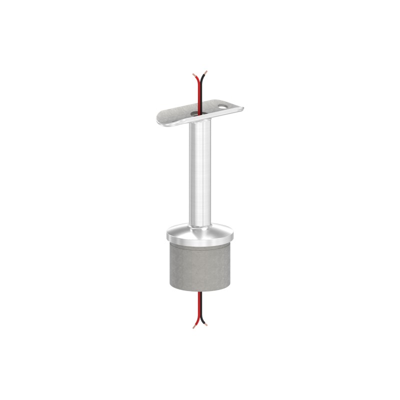 Sostegno corrimano LED con perno fisso AISI 304