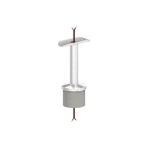 Sostegno corrimano LED con perno fisso AISI 304