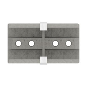 Raccordo diritto per tubo quadro AISI 304 satinato
