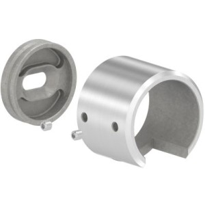 Raccordo tubo scannalato 42,4 mm attacco muro sinistro