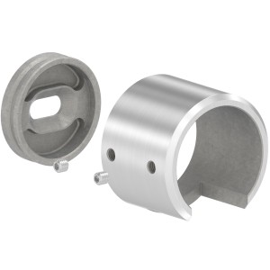 Raccordo tubo scannalato 42,4 mm attacco muro sinistro