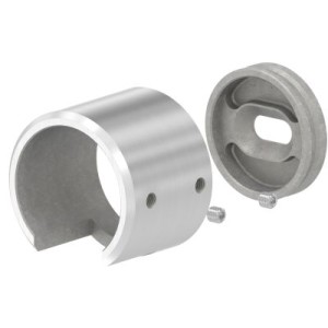 Raccordo tubo scannalato Ø42,4 mm destro AISI 316