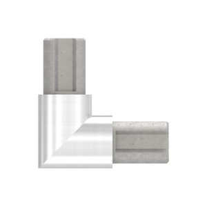 Raccordo profilo per lamiera 90° AISI 304 27x1,7 mm