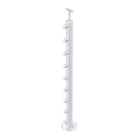 Montante 2KN tondo AISI 304 satinato Ø42,4x2mm