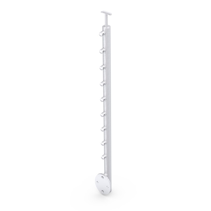 Montante 2KN tondo AISI 304 satinato Ø42,4x2mm 1180mm