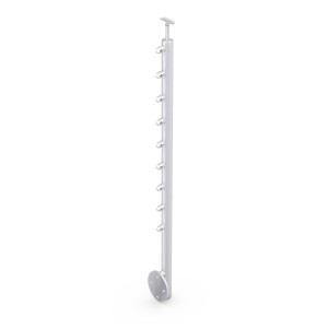 Montante 2KN tondo AISI 304 satinato Ø42,4x2 mm