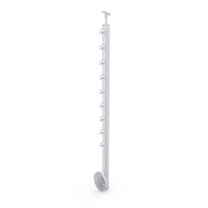 Montante 2KN tondo AISI 304 satinato Ø42,4x2 mm