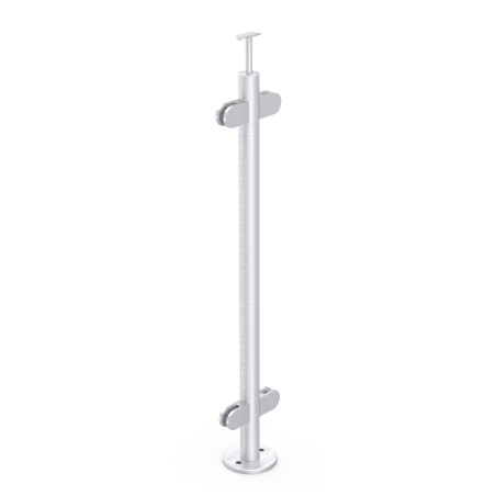 Montante 2KN tondo Ø42,4x2 mm AISI 304 per scala