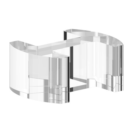 Allineatore per profilo vetro 16,76-17,52 mm AISI 304
