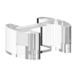 Allineatore per profilo vetro 16,76-17,52 mm AISI 304