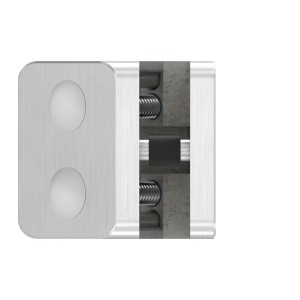 Supporto per vetro 90° AISI 304 mod.03 M032-A090