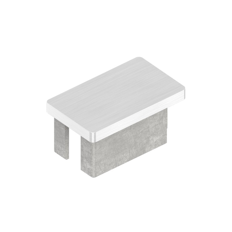 Tappo per tubo 50x30x2 mm in AISI 316