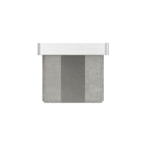 Tappo per tubo 60x30x2 mm AISI 316 satinato