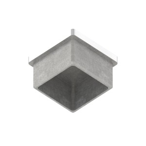 Tappo per tubo 20x20x1,5 mm AISI 316 satinato