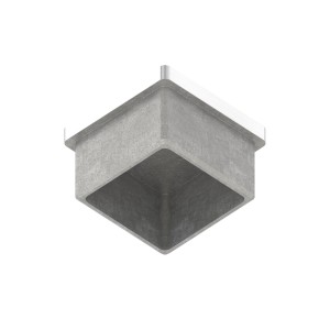 Tappo per tubo 30x30x2 mm AISI 304 satinato