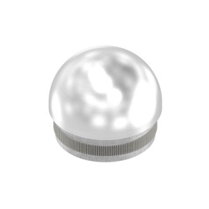 Terminale semisferico per tubo Ø42,4 mm AISI 316 sat.