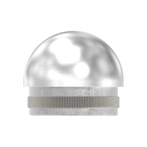 Terminale semisferico per tubo Ø42,4 mm AISI 316 sat.