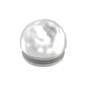 Terminale semisferico per tubo Ø42,4 mm AISI 316 sat.