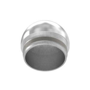 Terminale semisferico per tubo Ø42,4 mm AISI 316 sat.
